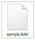 バックアップファイル「.bak」によるデータ修復方法