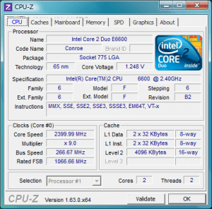 CPU-Z起動画面