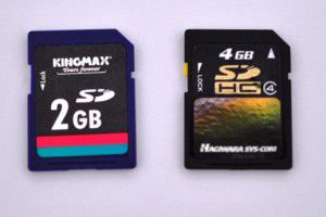 SDカードとSDHCカード